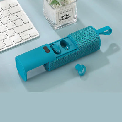 3in1 Audio Power Hub: Earphones, Speaker & Charger